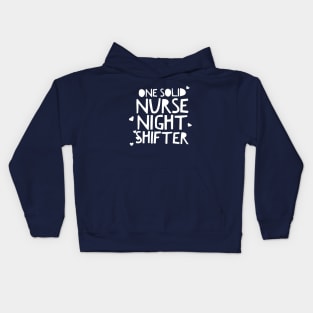 ONE SOLID NURSE NIGHT SHIFTER CNA Kids Hoodie